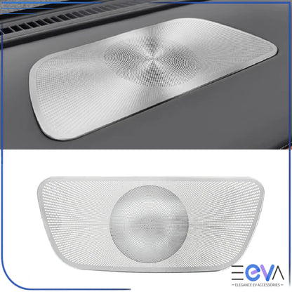 BYD Sealion 7 dashboard centre speaker cover trim in silver finish on white background from EEVA Store Australia.