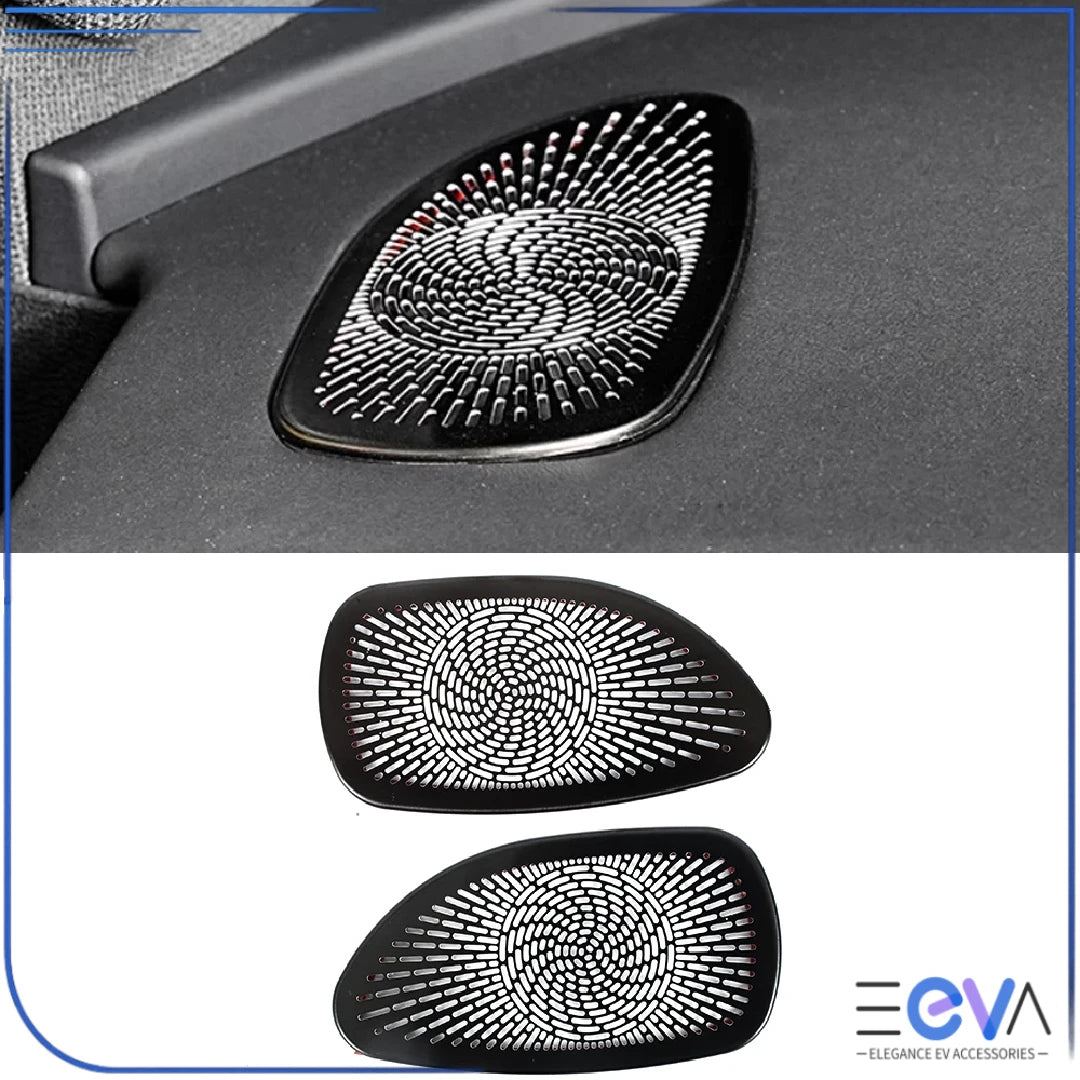 BYD Sealion 7 dashboard vent cover trim in black finish installed on dash from EEVA Store Australia.