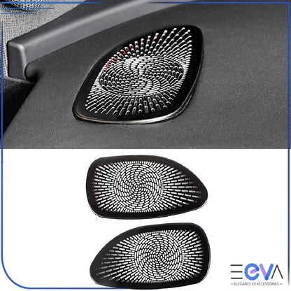 BYD Sealion 7 dashboard vent cover trim in black finish installed on dash from EEVA Store Australia.
