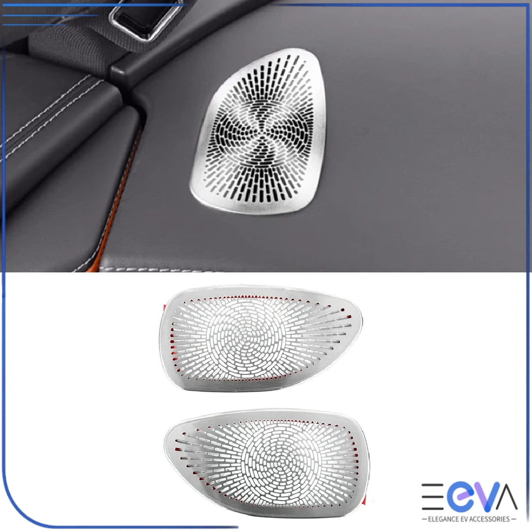 BYD Sealion 7 dashboard vent cover trim in silver finish on white background from EEVA Store Australia.