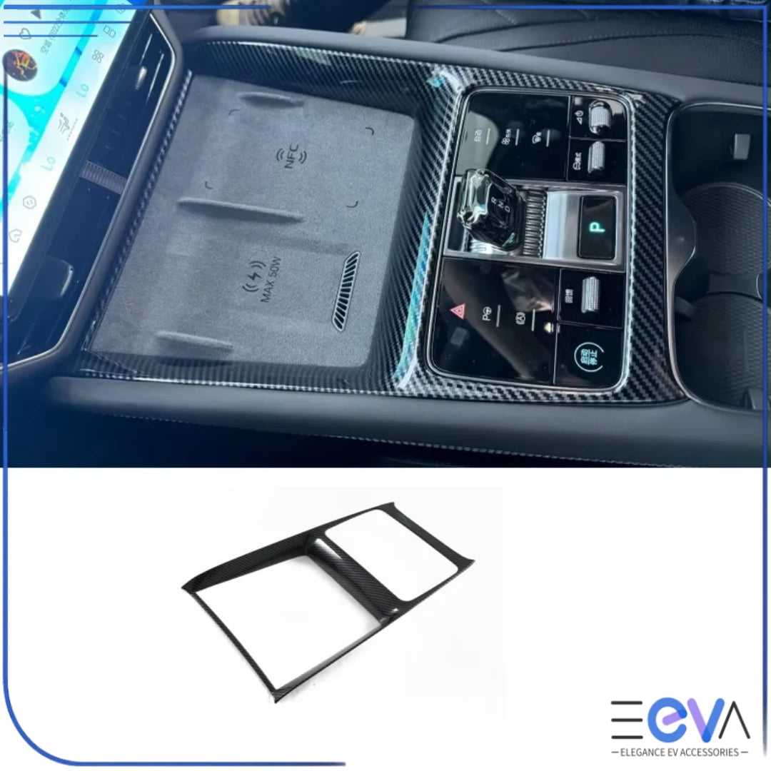 BYD Sealion 7 gear box carbon fibre trim cover from EEVA Store Australia