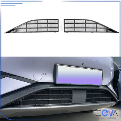 BYD Sealion 7 front grille mesh guard in carbon fibre finish, delivering a sporty appearance with durable front-end protection from EEVA Store Australia.