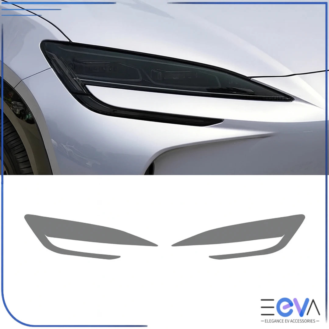 BYD Sealion 7 smoked headlight protection film set from EEVA Store Australia