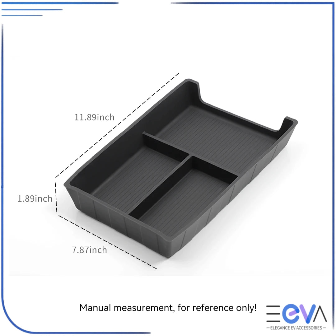 BYD Sealion 7 lower storage box dimensions and precision fit illustration by EEVA Store