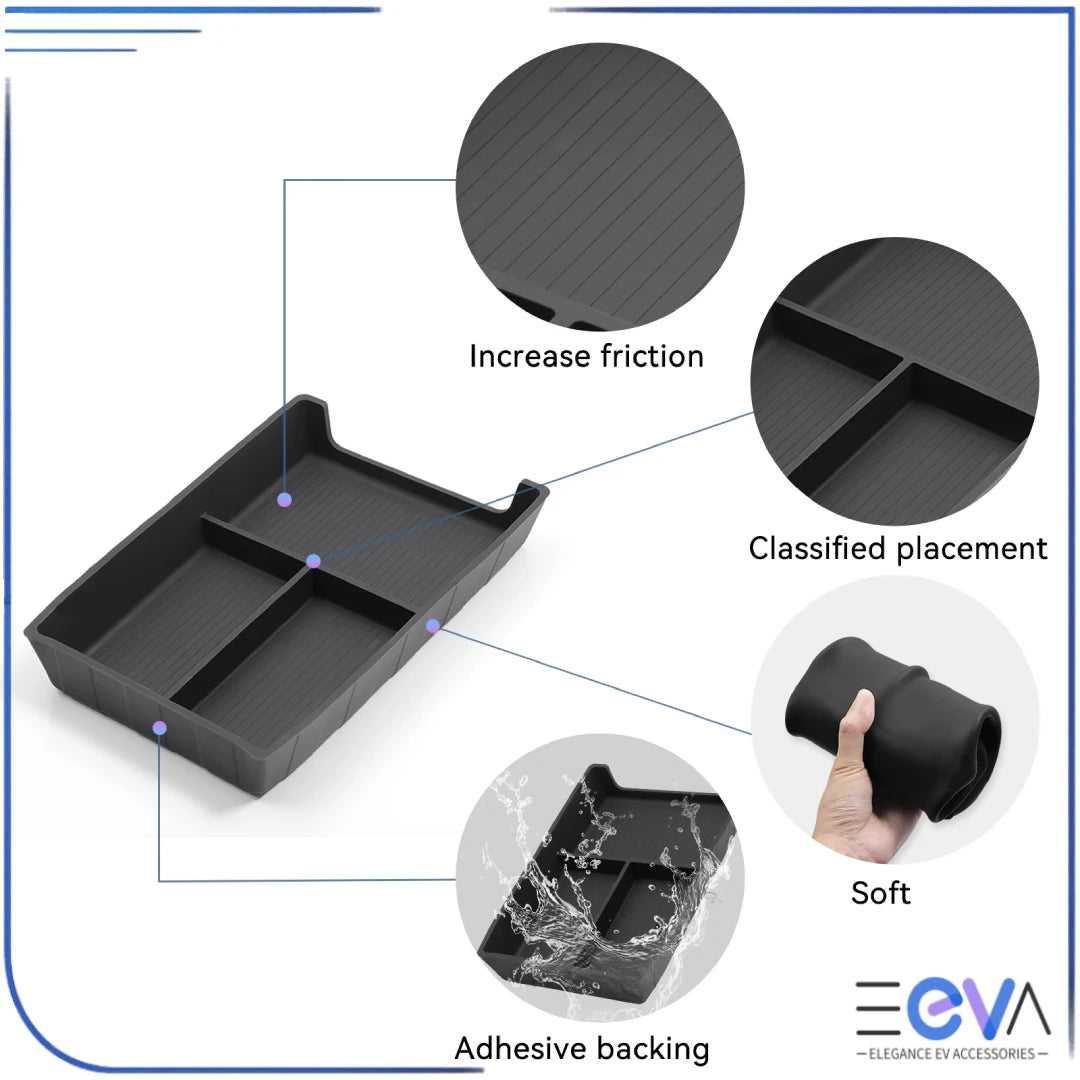 BYD Sealion 7 lower storage box features anti-slip design and divided compartments by EEVA Store