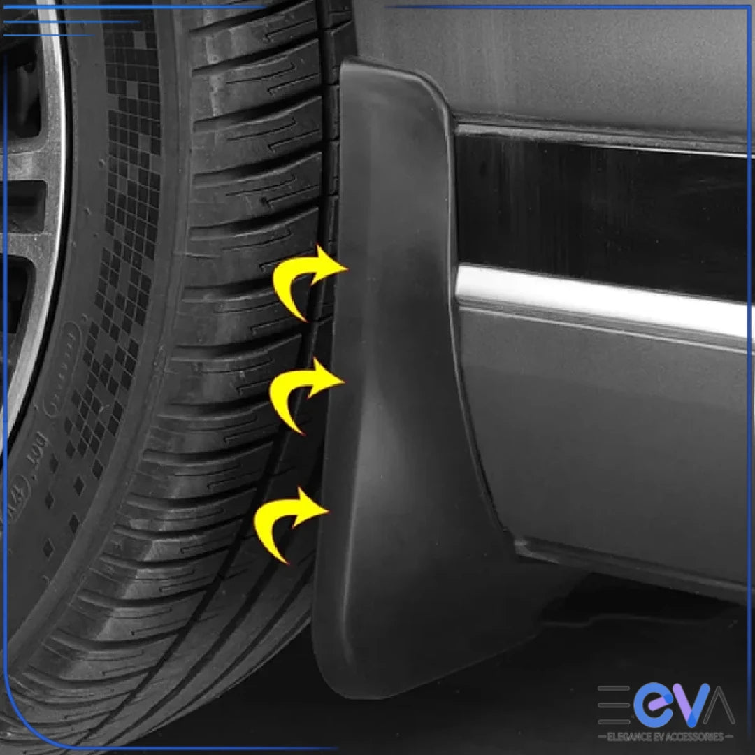 BYD Sealion 7 mudflaps installed close-up for tyre and side protection from EEVA Store Australia
