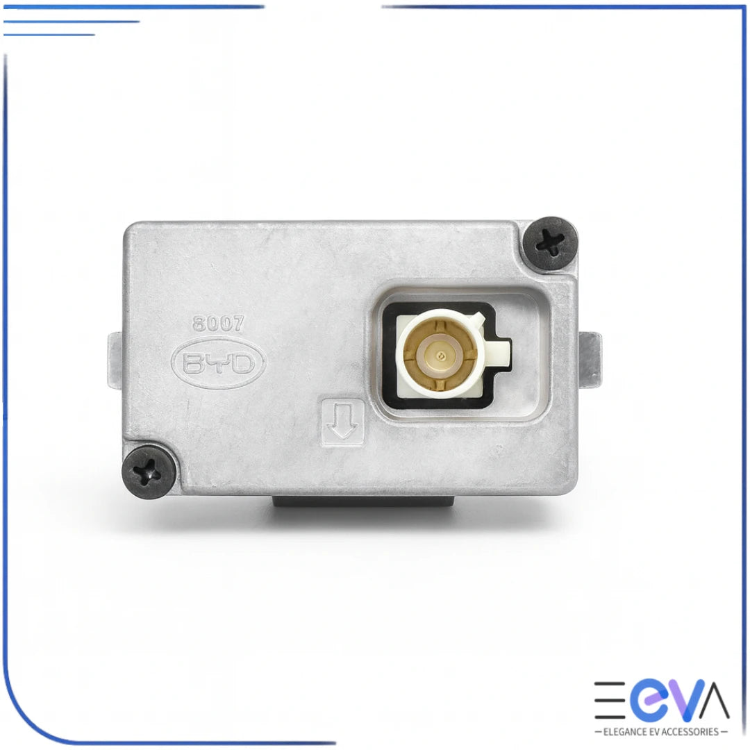 BYD Sealion 7 OEM dash cam rear connector view, silver housing from EEVA Store