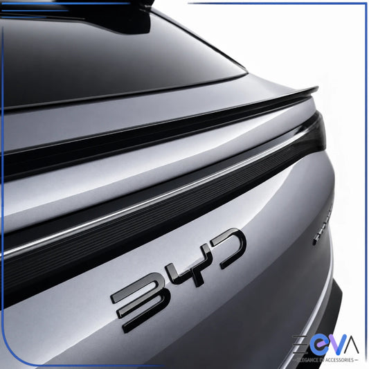 BYD Sealion 7 rear blackout badge cover installed on tailgate from EEVA Store Australia