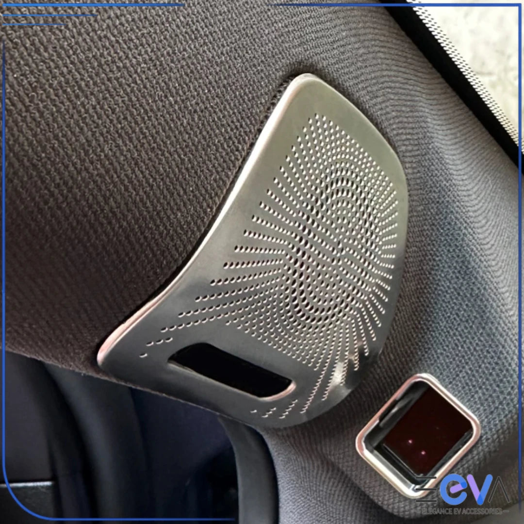 BYD Sealion 7 speaker cover trim close-up showing perforated pattern from EEVA Store Australia