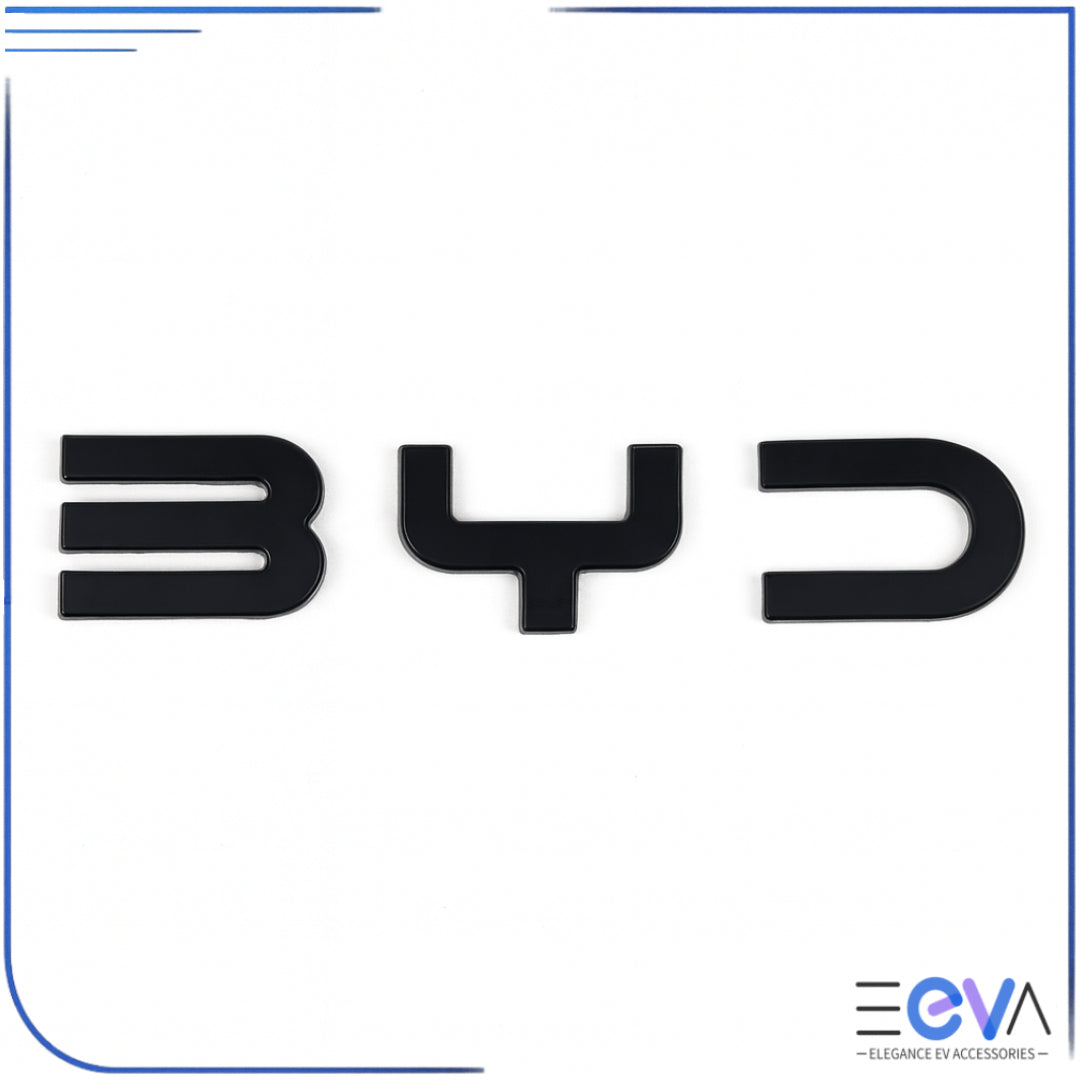 Blackout gloss black front badge emblem for BYD Sealion 7 from EEVA Store