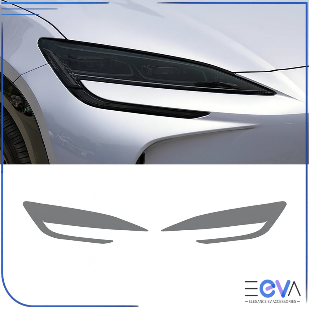 Smoked headlight tint film protective cover for BYD Sealion 7 from EEVA Store Austra;ia