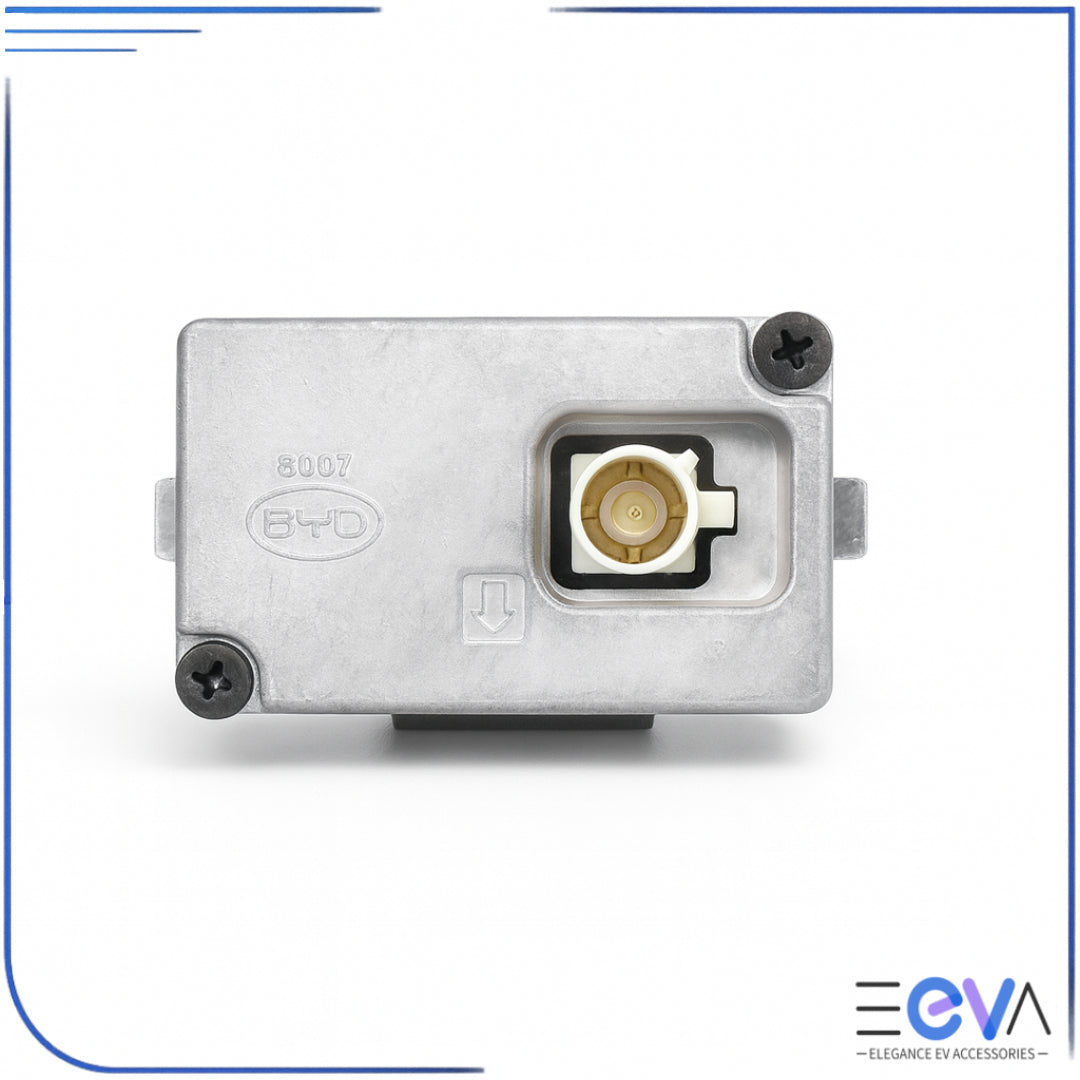 Close-up of OEM dash cam port and housing for BYD Sealion 7 from EEVA Store