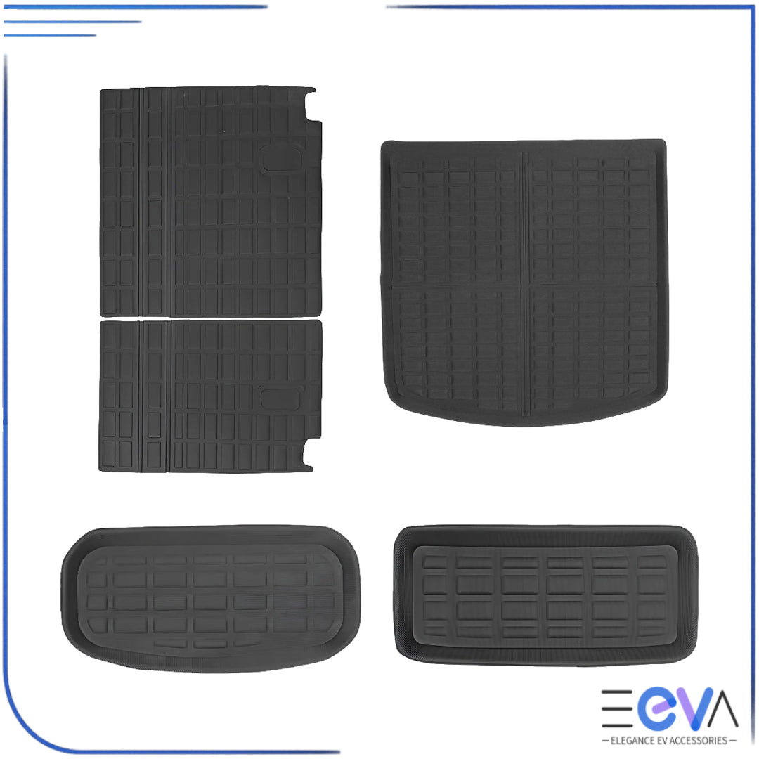 5-piece XPE boot liner, frunk and inner trunk mats with seat protection for BYD Sealion 7 from EEVA Store