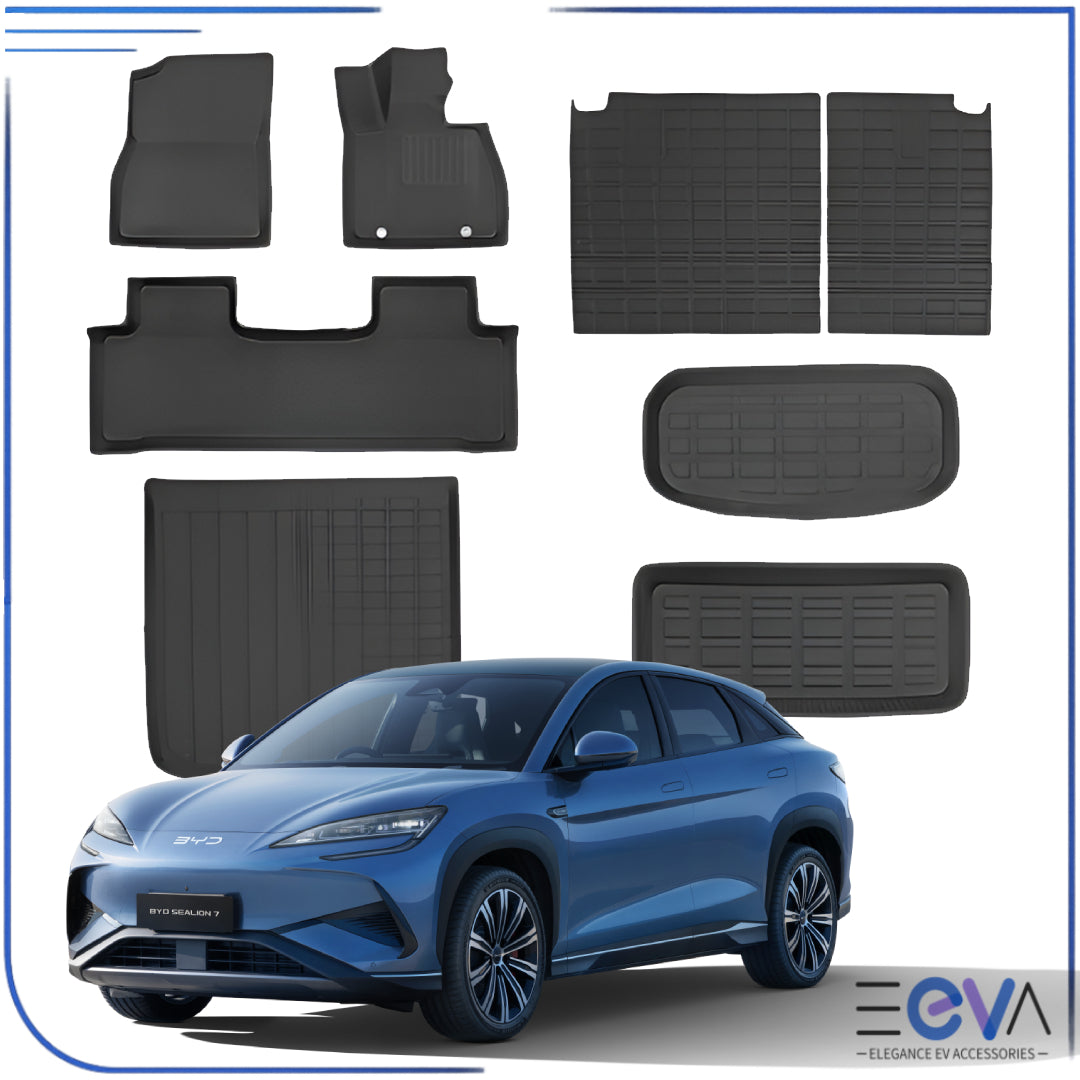 XPE floor mats and boot liner full set for BYD Sealion 7 from EEVA Store