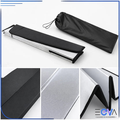 BYD Shark 6 windscreen sunshade folded with black carry bag included from EEVA Store Australia