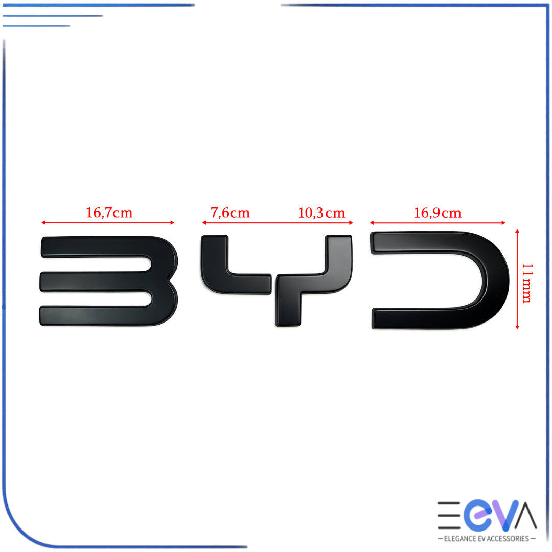 Detailed shot of decorative front badge emblem for BYD Shark 6 from EEVA Store