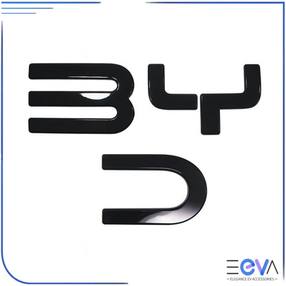 Glossy black front badge emblem letter sticker for BYD Shark 6 from EEVA Store
