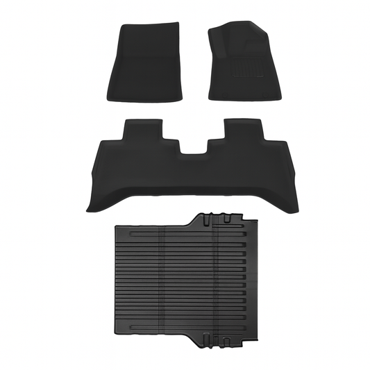 4-piece set of XPE floor mats and TPE tray liner for BYD Shark 6