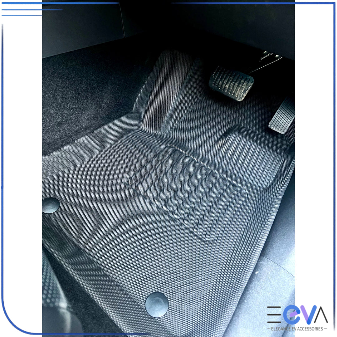 Overview of driver XPE floor mats installed in BYD Shark 6 from EEVA Store