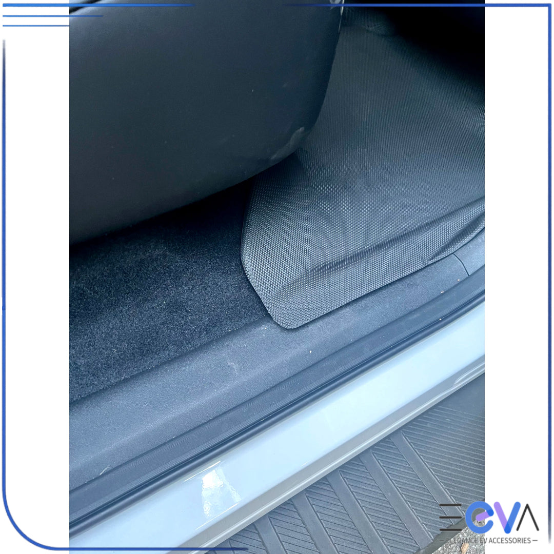 Interior cabin view showing XPE floor mats fitments in BYD Shark 6 from EEVA Store