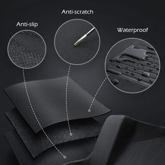 Close-up of textured XPE floor mat material for BYD