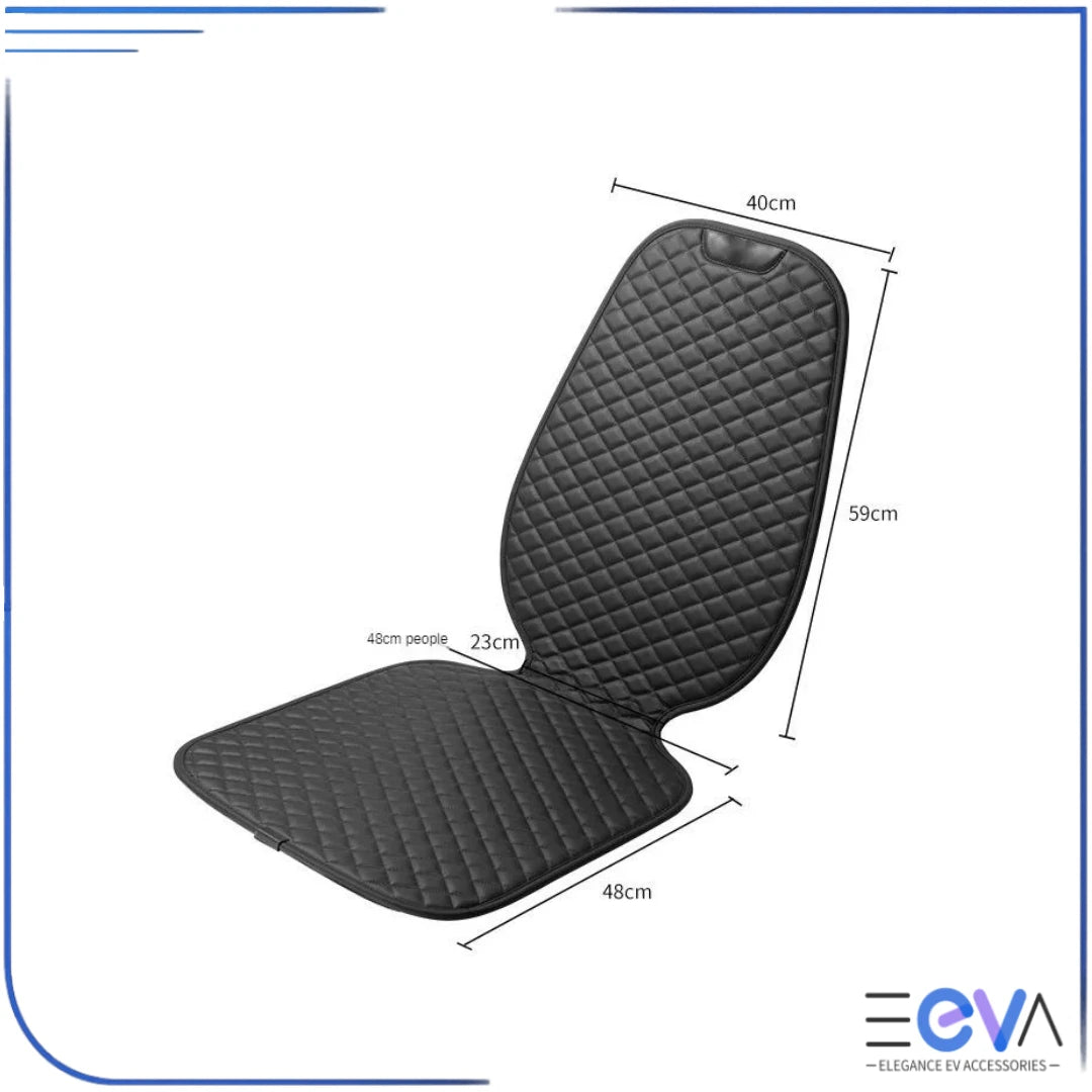 Universal baby car seat protector with clearly marked dimensions, helping confirm fit across most vehicle seats from EEVA Store Australia.