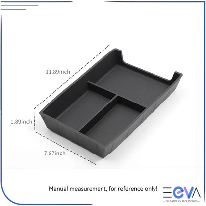 BYD Sealion 7 lower storage box dimensions and precision fit illustration – EEVA Store