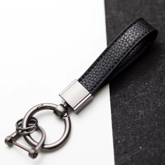 High-Grade Leather Car Keychain - Premium Quality Key Holder