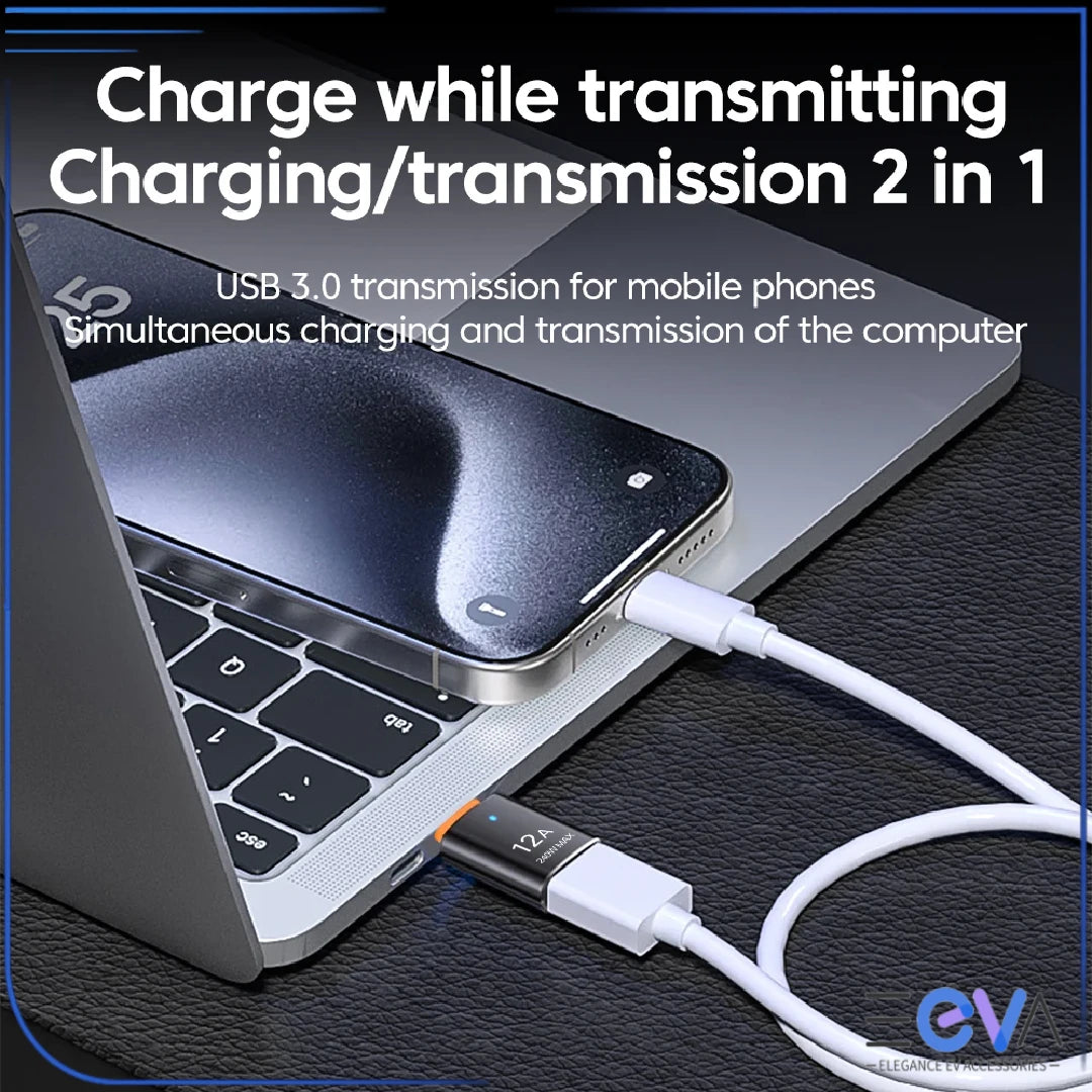 USB-A to USB-C adapter charging and data transfer from EEVA Store Australia