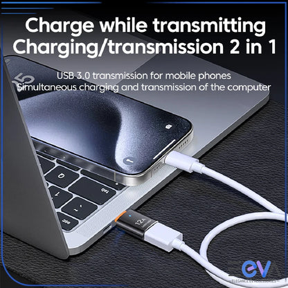 USB-A to USB-C adapter charging and data transfer from EEVA Store Australia