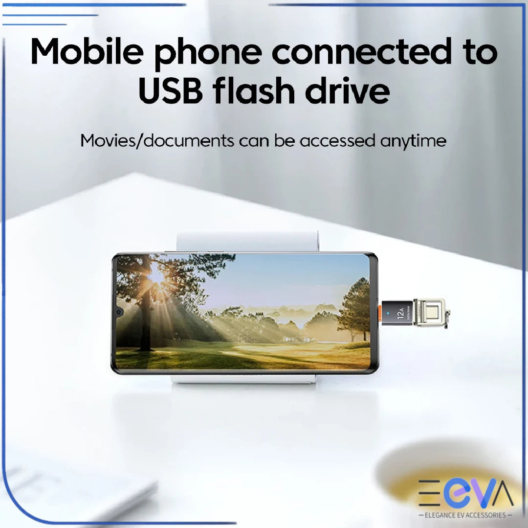 USB-A to USB-C adapter for USB flash drive access from EEVA Store Australia